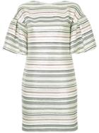 Ingie Paris Striped Shift Dress - Green
