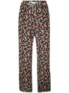 G.v.g.v. Floral Print Trousers - Black