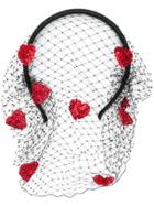 Red Valentino Red(v) Hearts Headband - Black