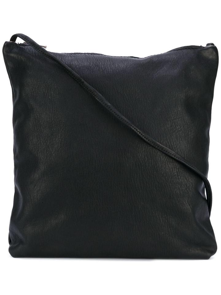 Guidi Classic Crossbody Bag - Black