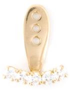 Yvonne Léon Diamond Lobe Earring, Women's, Metallic, Diamond/18kt Gold