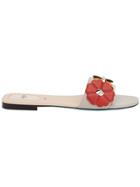 Fendi Floral Embellished Sandals - Multicolour