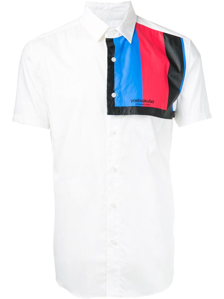 Yoshio Kubo - Colour Panel Shirt - Men - Cotton/polyester - 1, White, Cotton/polyester