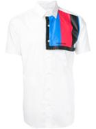 Yoshio Kubo - Colour Panel Shirt - Men - Cotton/polyester - 1, White, Cotton/polyester