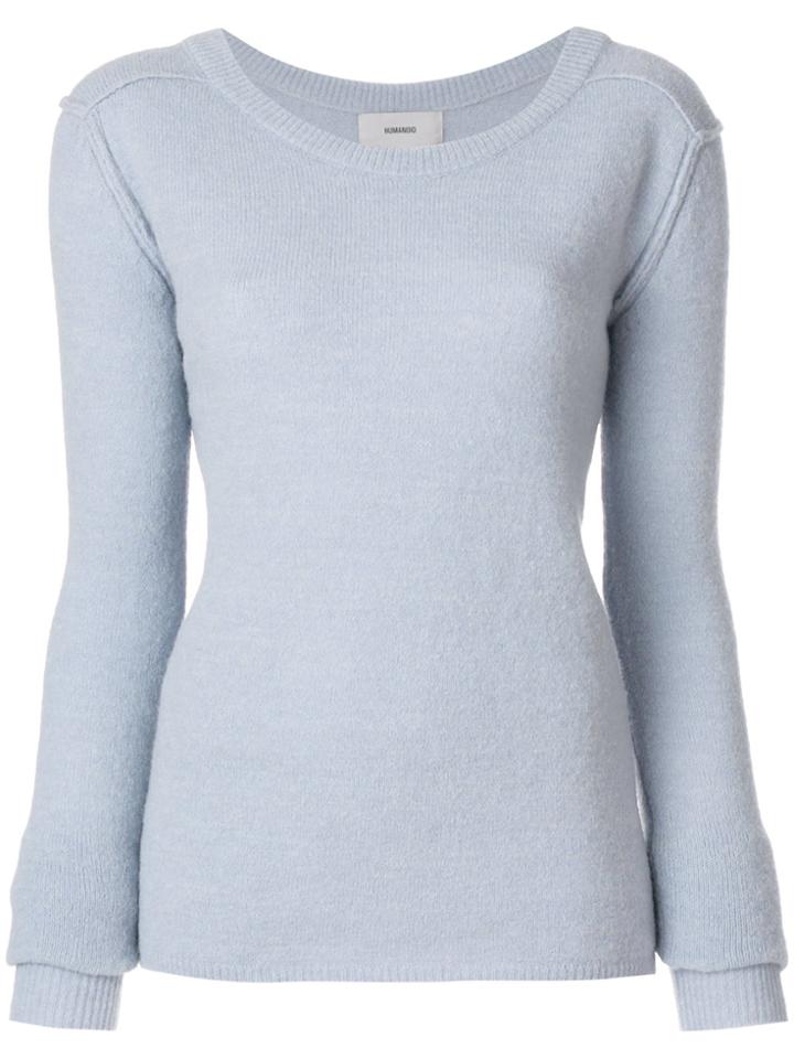 Humanoid Crew Neck Jumper - Blue