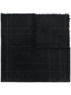 Stephan Schneider Knitted Check Scarf - Black