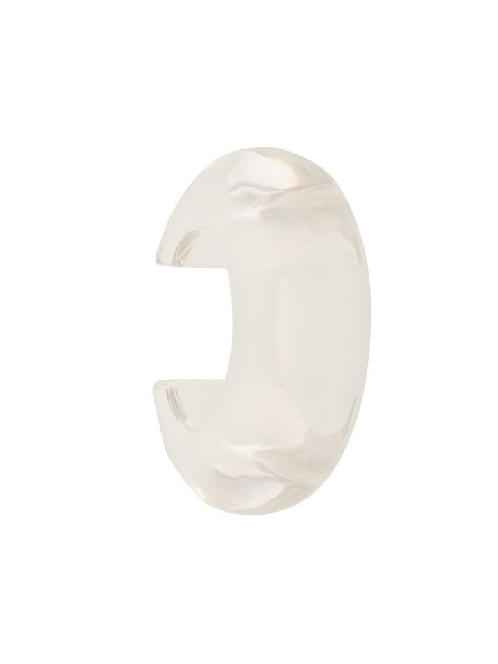 Lizzie Fortunato Jewels Arc Transparent Cuff - White