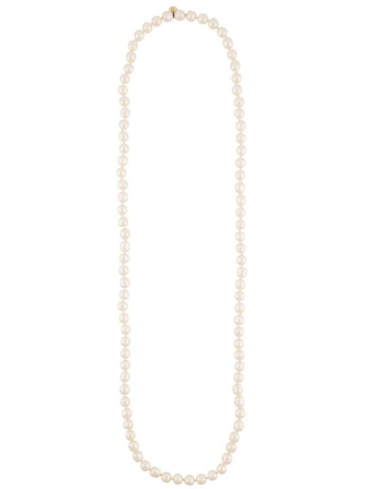 Chanel Vintage Pearl Embellished Necklace, Women's, White