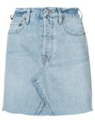 Re/done High Waisted Skirt - Blue