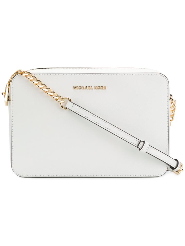 Michael Kors Collection Square Shoulder Bag - White