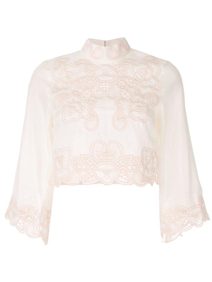 Alice Mccall 'love Take Over' Crop Top - Neutrals