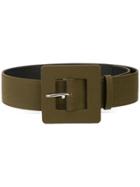 Maison Rabih Kayrouz Square Buckle Belt - Green