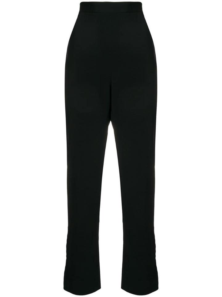 Dolce & Gabbana Pre-owned High-waisted Cropped Trousers - Black