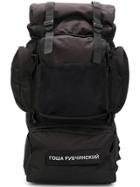 Gosha Rubchinskiy Large Logo Backpack - Black