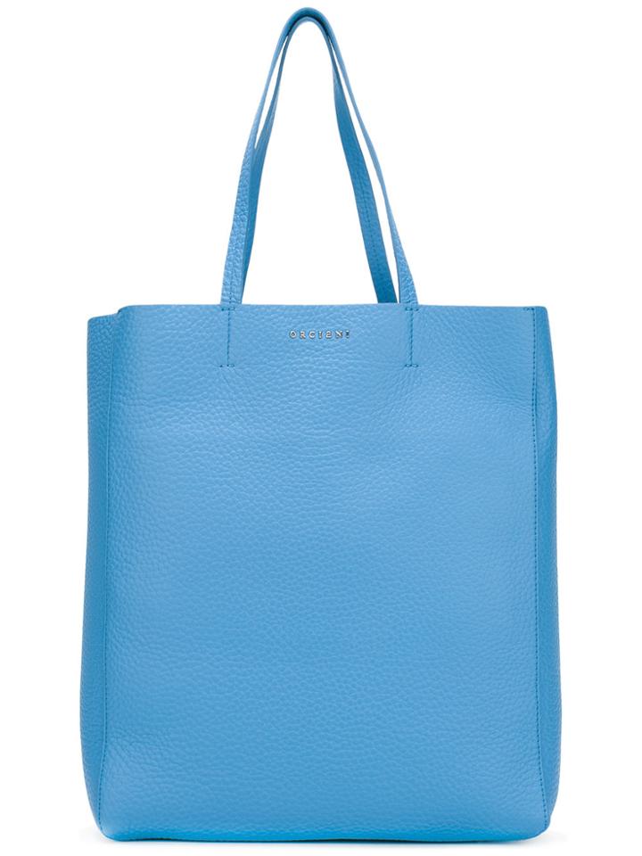 Orciani Classic Shopping Bag - Blue