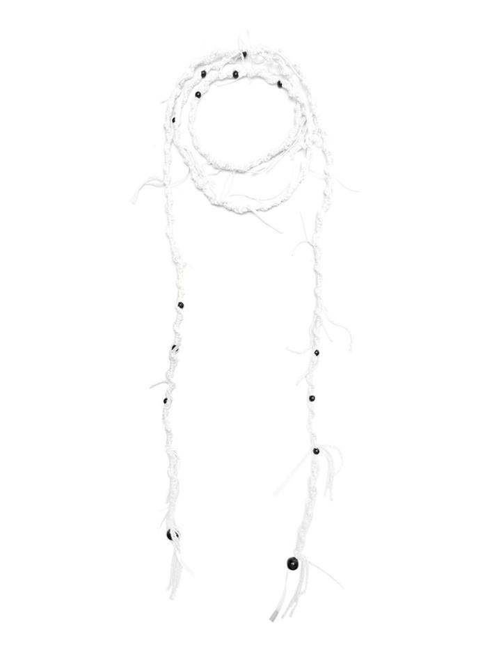 Ann Demeulemeester Wraparound Necklace - White