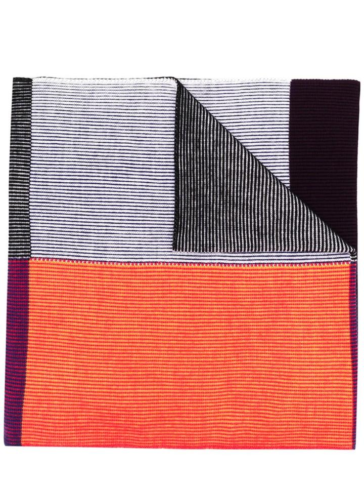Ps By Paul Smith Colour Block Scarf - Yellow & Orange