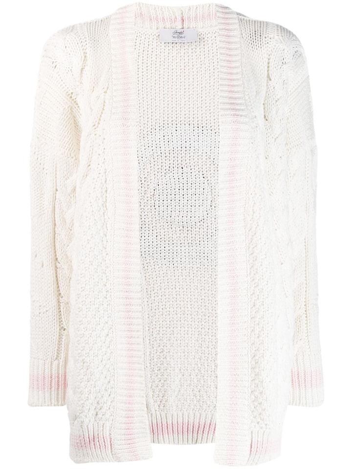 Mr & Mrs Italy Chunky Knit Cardigan - White
