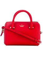 Logo Plaque Tote - Women - Leather/polyester/polyurethane - One Size, Red, Leather/polyester/polyurethane, Kate Spade