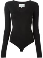 Maison Margiela Long Sleeve Body, Women's, Size: 40, Black, Polyamide/spandex/elastane