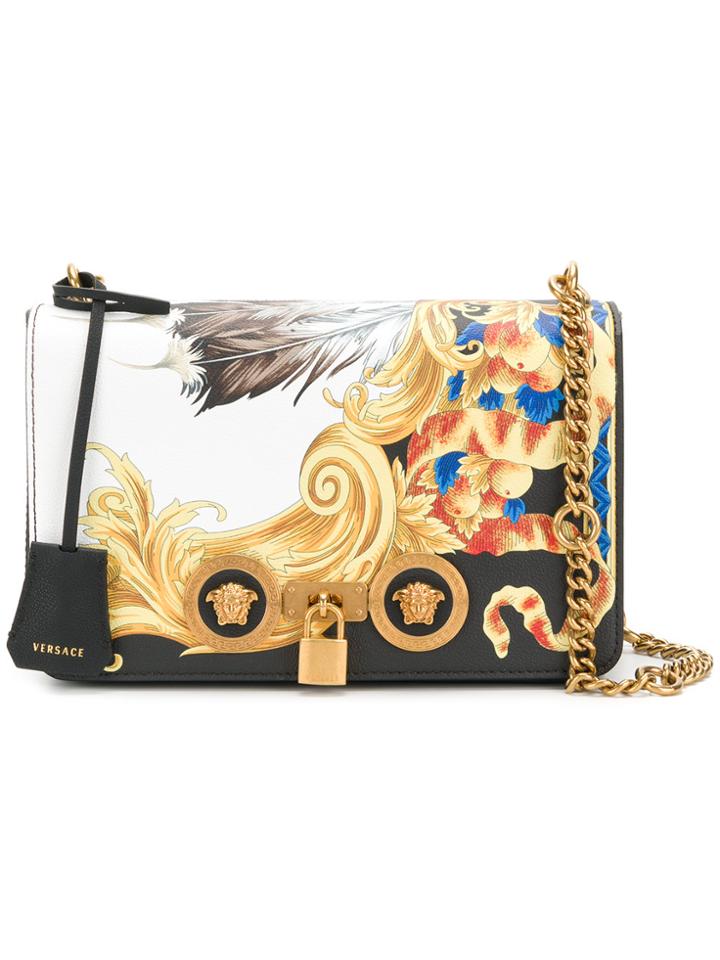 Versace Native Americans Flap Bag - Black