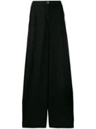 Just Cavalli High-rise Wide-leg Trousers - Black