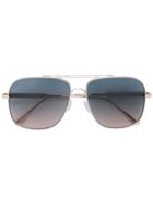 Tom Ford Eyewear Jude Aviator Sunglasses - Silver