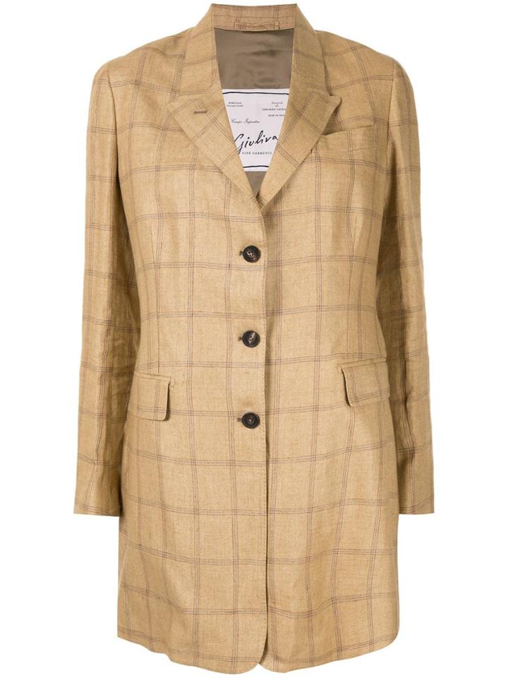 Giuliva Heritage Collection The Karen Check Blazer - Brown
