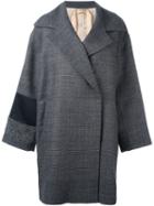No21 Belted Coat, Women's, Size: 40, Grey, Cotton/acrylic/polyamide/virgin Wool