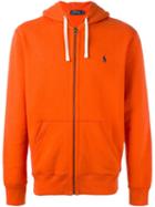 Polo Ralph Lauren Zipped Hoodie, Men's, Size: Large, Yellow/orange, Cotton/polyester