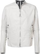 Isaac Sellam Experience Zipper Detailed Leather Jacket - Grey