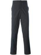 Geoffrey B. Small Pinstriped Trousers, Men's, Size: 50, Grey, Cotton