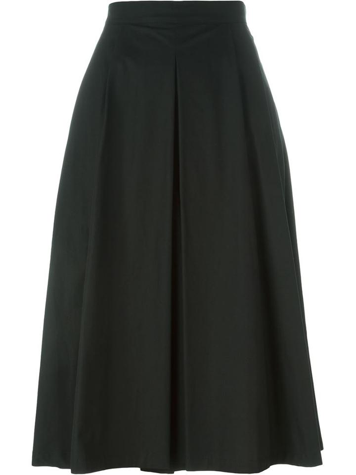 I M Isola Marras Panel Divided Skirt, Women's, Size: 42, Black, Cotton
