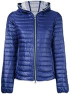 Duvetica - Hooded Padded Jacket - Women - Cotton/polyamide/duck Feathers - 48, Blue, Cotton/polyamide/duck Feathers