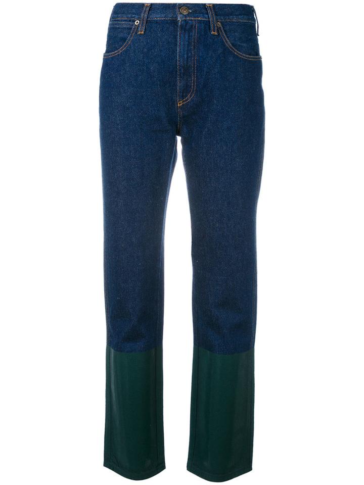 Ports 1961 Cropped Flared Jeans, Size: 26, Blue, Cotton