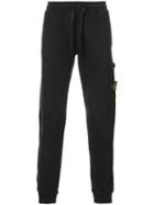 Stone Island - Logo Patch Track Pants - Men - Cotton - M, Black, Cotton