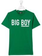 Dsquared2 Kids Teen Big Boy Logo T-shirt - Green