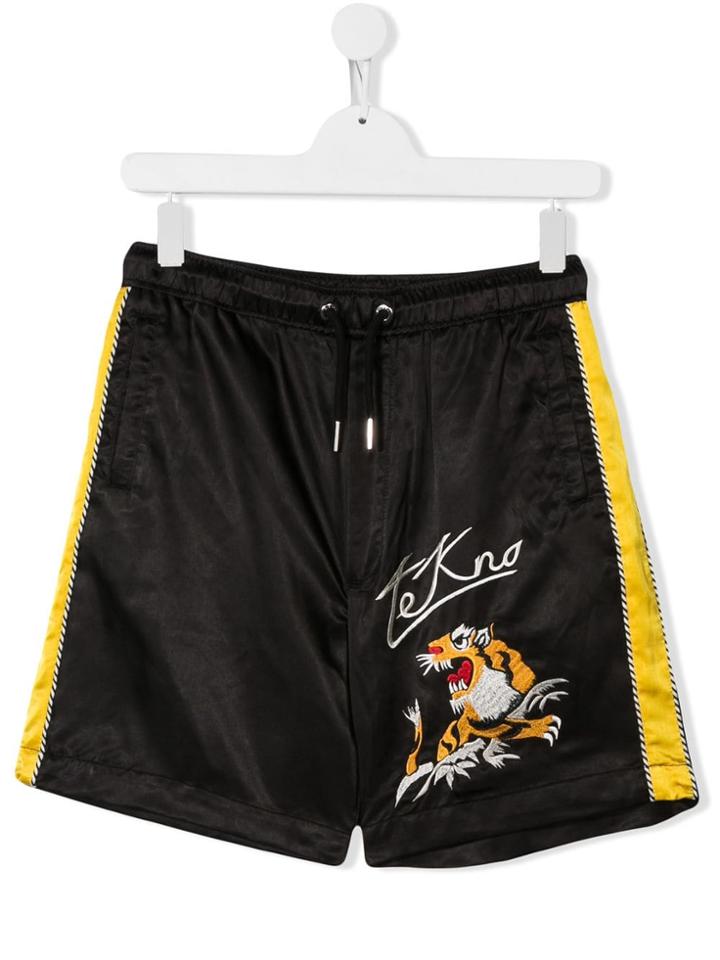 Diesel Kids Teen Pdoo Satin Shorts - Black