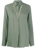 Just Cavalli Long-length Shirt - Green