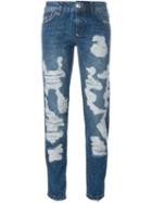 Philipp Plein 'forgiveness' Boyfriend Jeans, Women's, Size: 27, Blue, Cotton