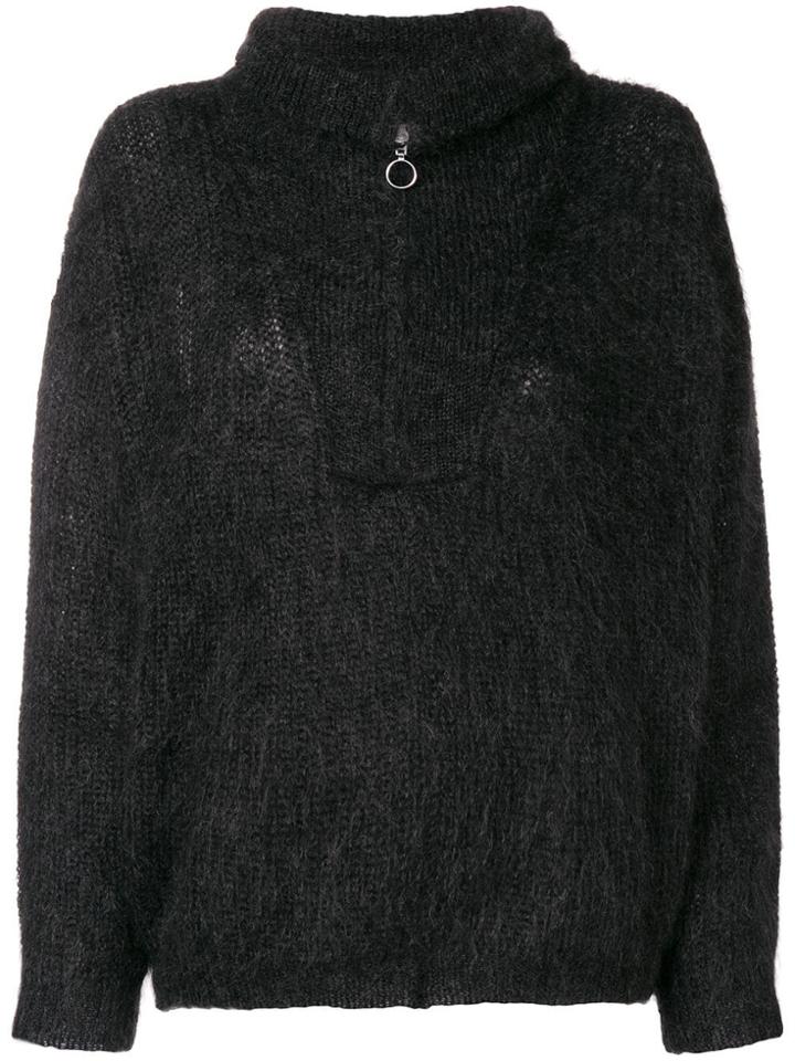 Isabel Marant Étoile Zipped Knit Jumper - Black