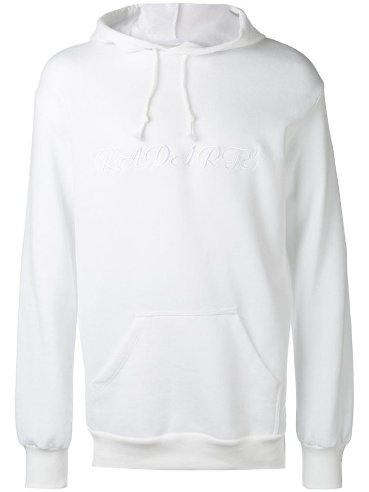 Rodarte - Embroidered Oversized Hoodie - Unisex - Cotton/polyester - Xl, White, Cotton/polyester