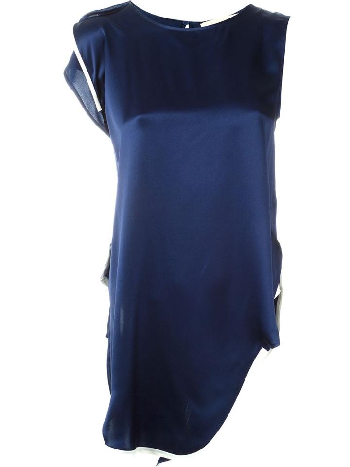 Ports 1961 Asymmetric Sleeveless Blouse