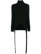 Givenchy Drape Detail Knitted Jumper - Black