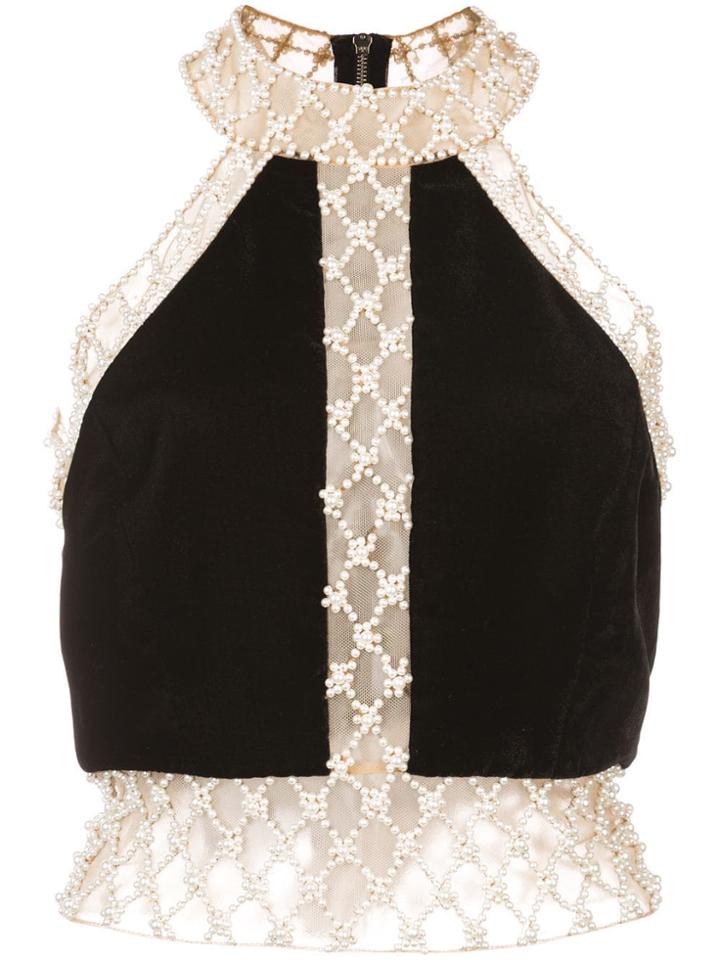 Patbo Layered Halterneck Top - Black