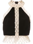 Patbo Layered Halterneck Top - Black