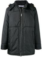 Bikkembergs Fox Fur Trimmed Hood Parka - Black