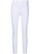 Michael Kors Collection Side Zip Skinny Trousers - White