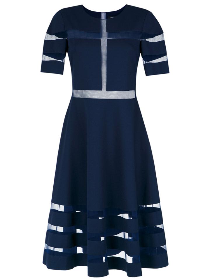 Gloria Coelho Tulle Panelled Dress - Blue