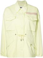 Mm6 Maison Margiela Patch Pocket Jacket, Women's, Size: 36, Yellow/orange, Cotton